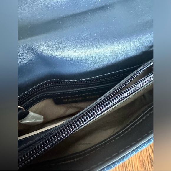 Michael Kors Sloan Denim Chain Shoulder Bag - Picture 13 of 15